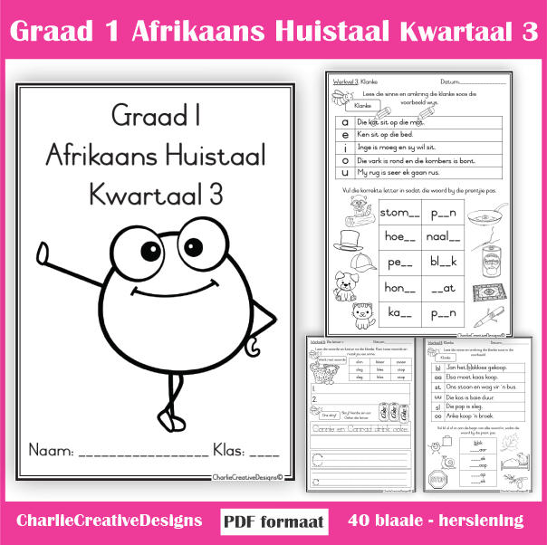 Graad 1 Afrikaans Huistaal kwartaal 3