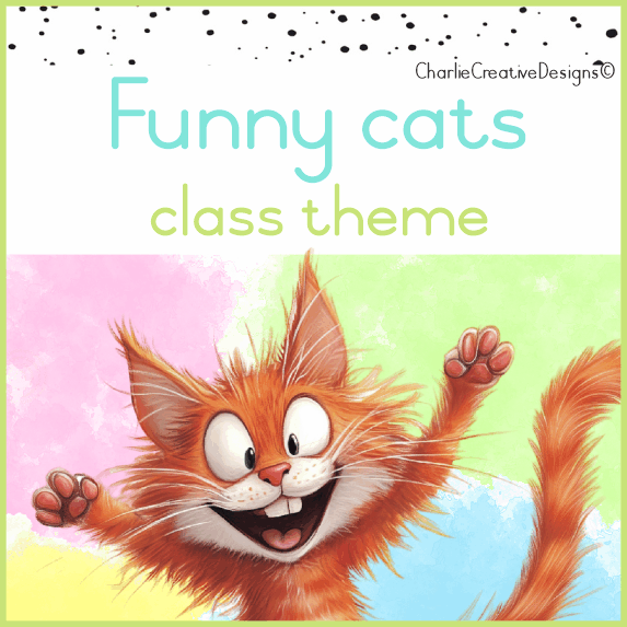 Funny cats classroom theme