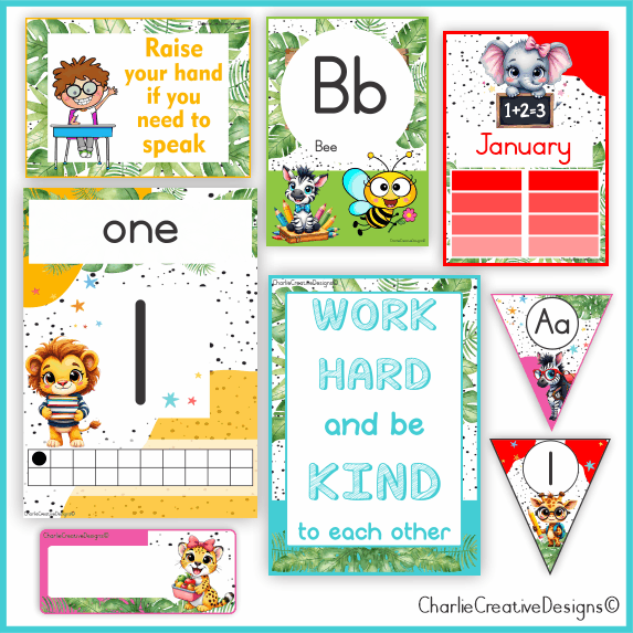 School safari classroom theme