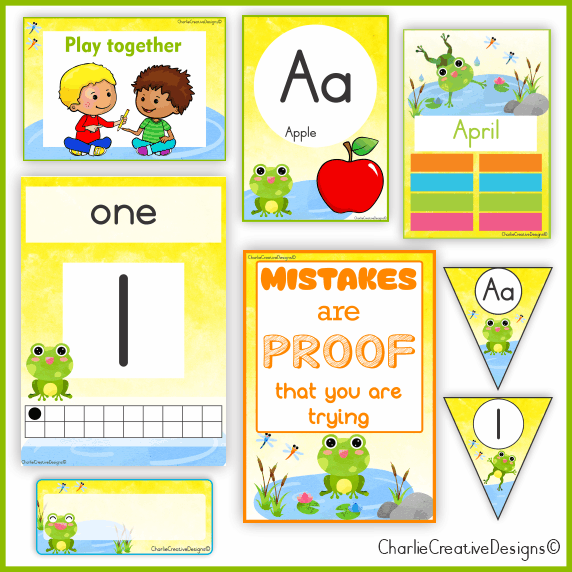 Frog classroom theme
