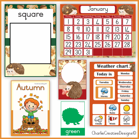 Hedgehog classroom theme