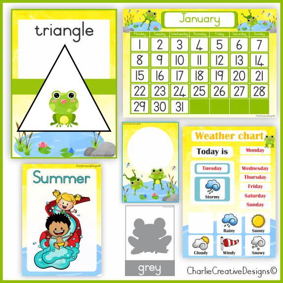 Frog classroom theme