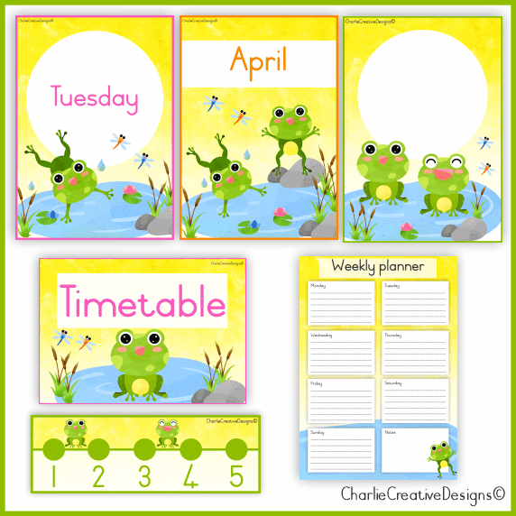 Frog classroom theme