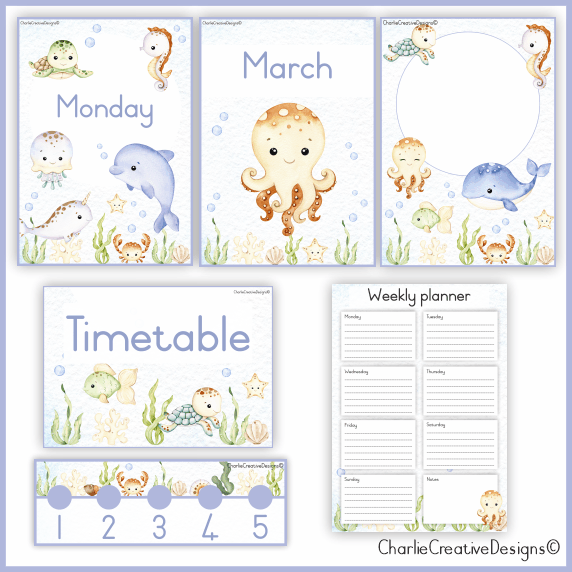 Under the sea 2 classroom theme