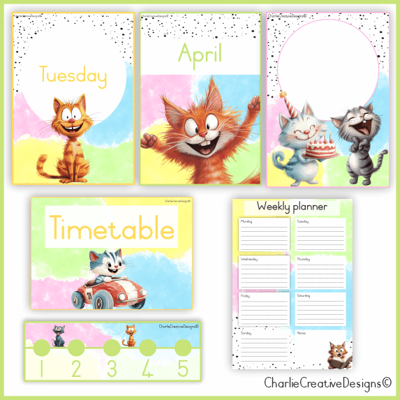 Funny cats classroom theme