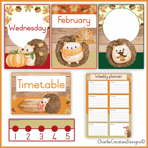 Hedgehog classroom theme