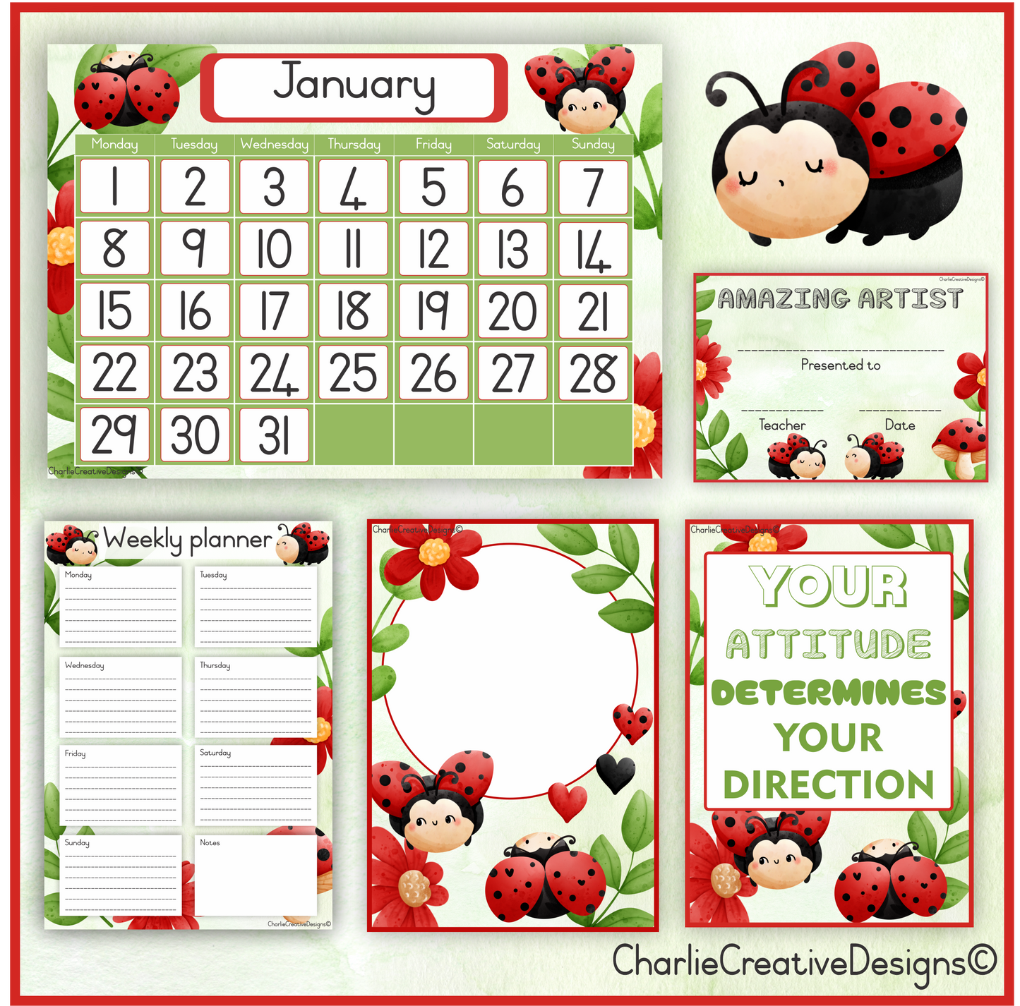 Ladybug classroom theme