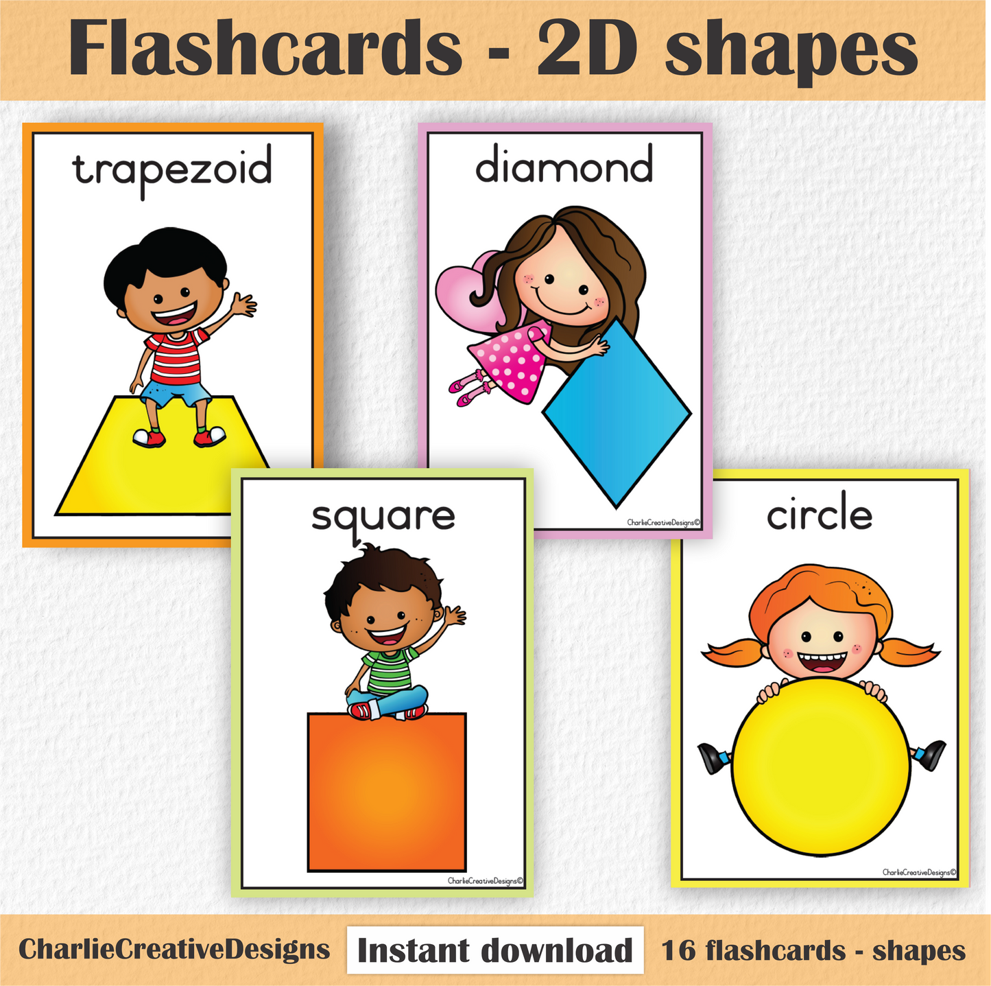 Flashcards - 2D shapes