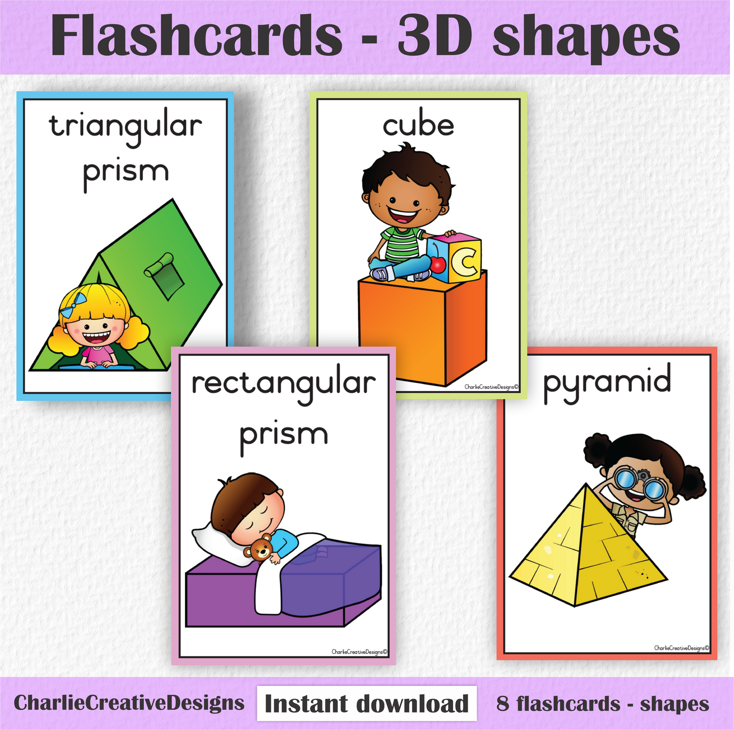 Flashcards - 3D shapes