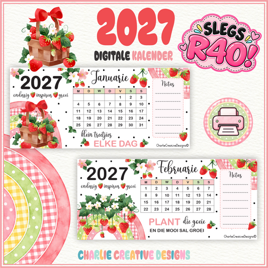Aarbei kalender 2027