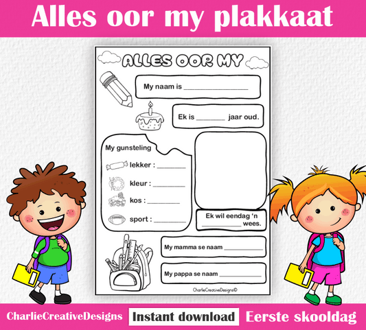 Alles oor my plakkaat - Eerste skooldag