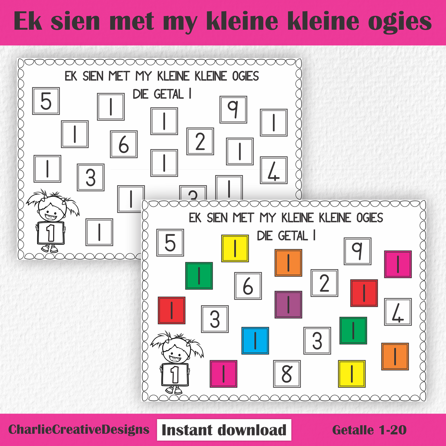 Ek sien met my kleine kleine ogies getalle...