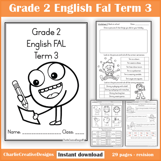 Grade 2 English FAL Term 3