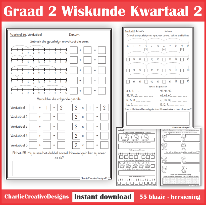 Graad 2 Wiskunde kwartaal 2