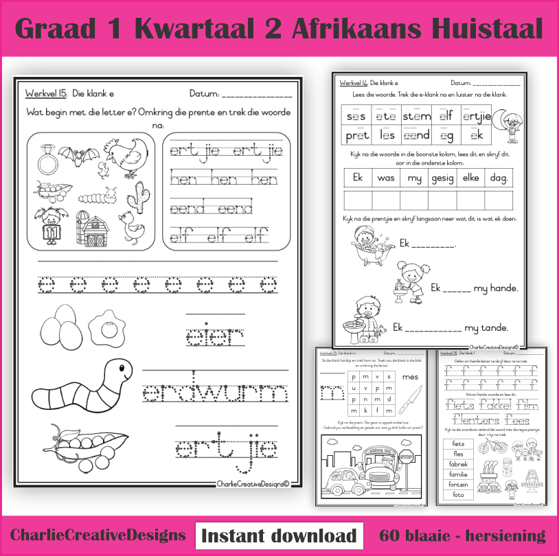 Graad 1 Afrikaans Huistaal kwartaal 2