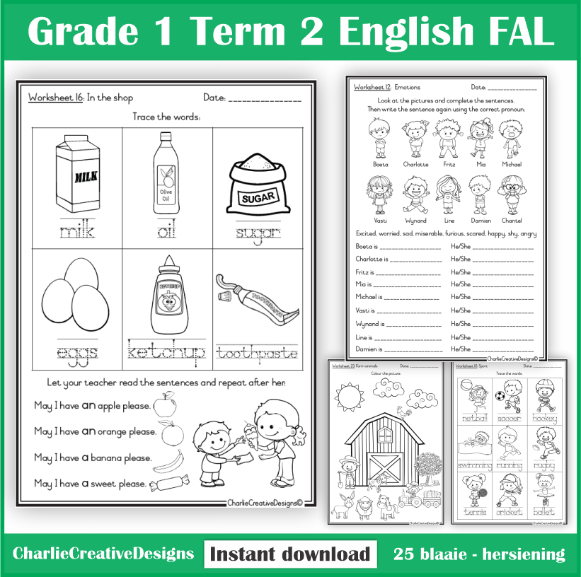 Grade 1 English FAL Term 2