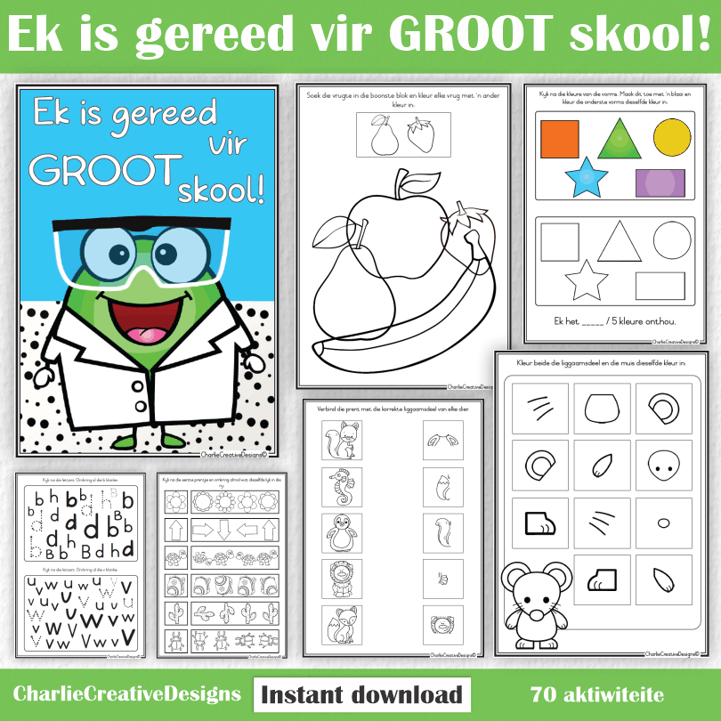 Ek is gereed vir GROOT skool!