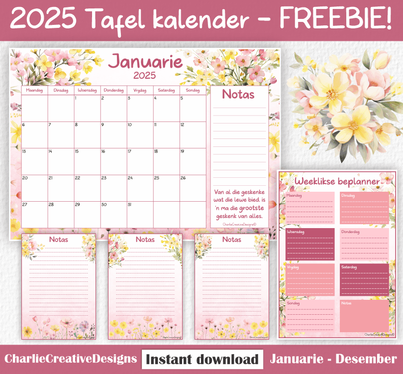 Kalender 2025 - FREEBIE – Charlie Creative Designs