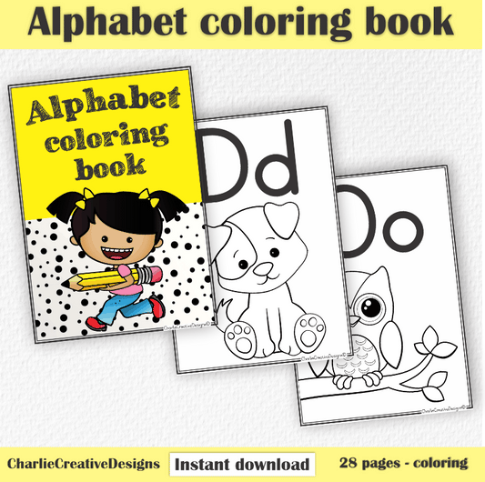 Alphabet coloring book