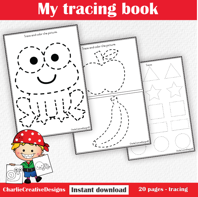 My Tracing Book Charlie Creative Designs my-tracing-book-charlie-creative-designs