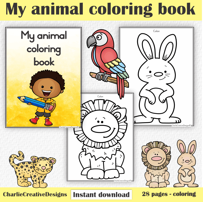 My animal coloring book