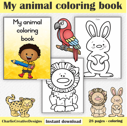 My animal coloring book