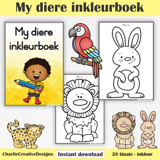 My diere inkleurboek