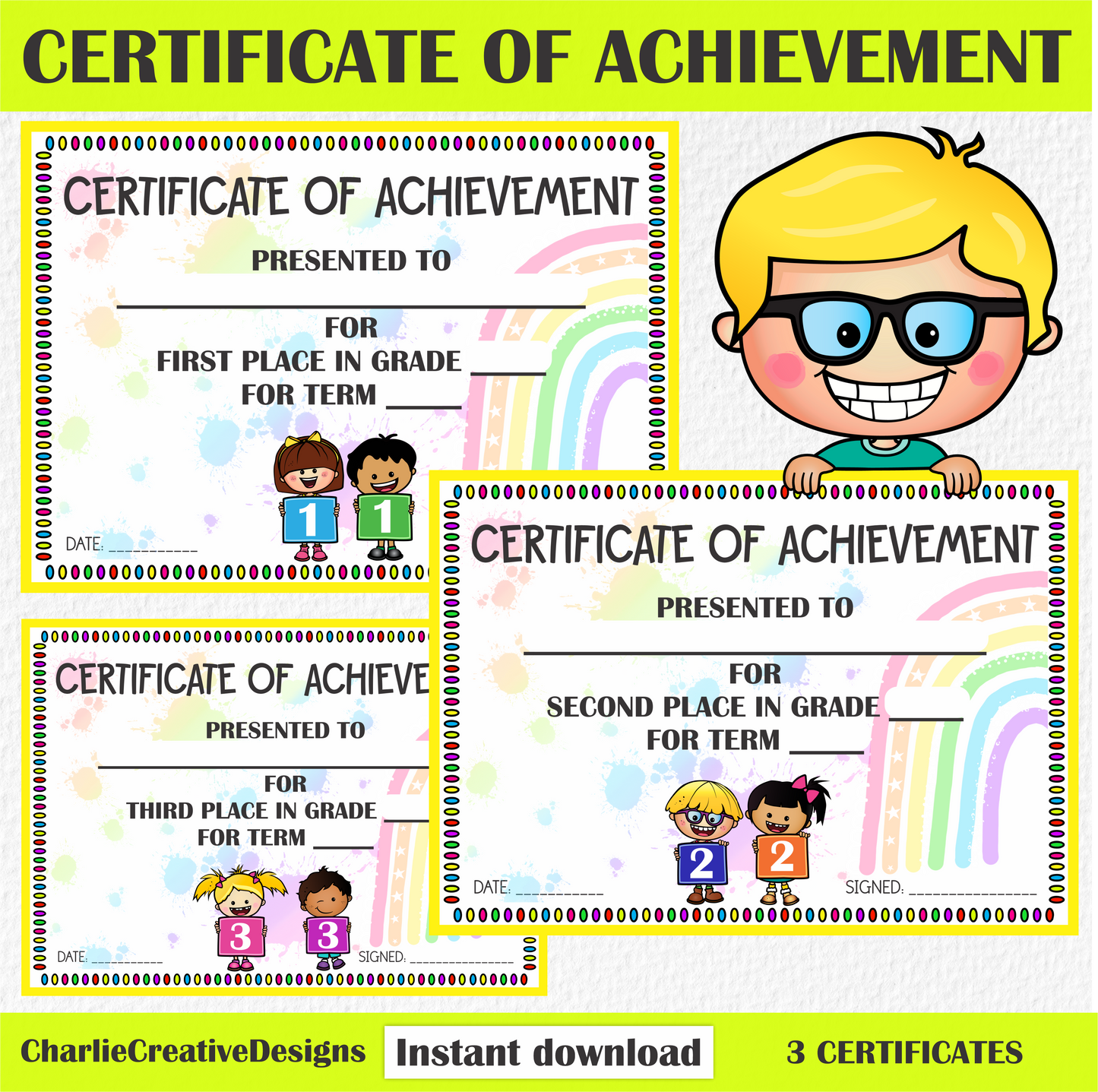 Certificate of achievement