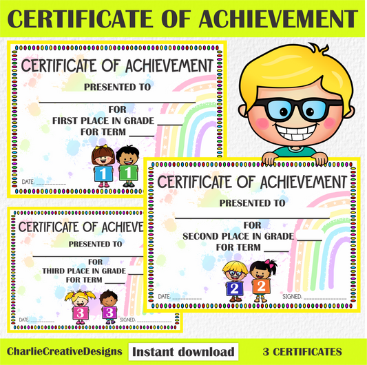 Certificate of achievement