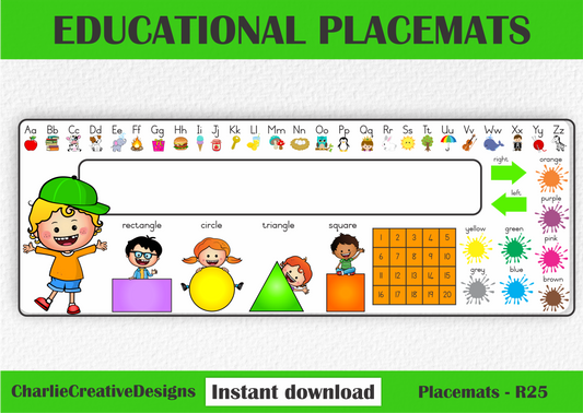 Educational placemat BOY