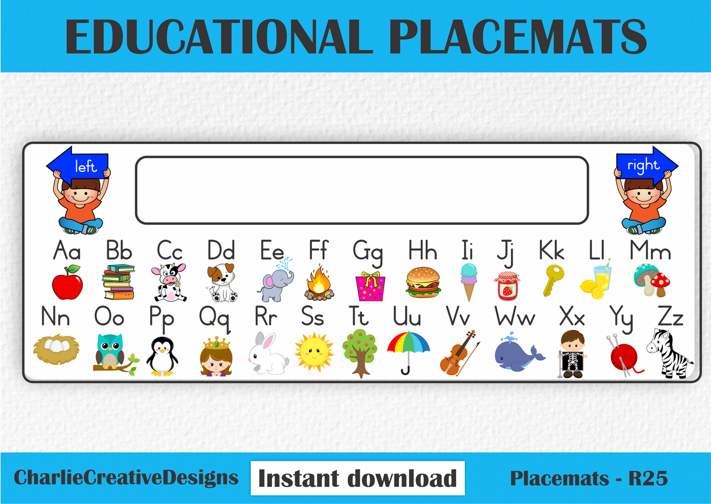 Educational placemat 1