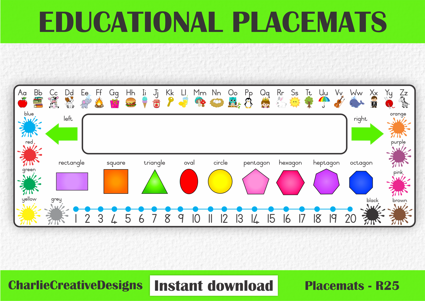 Educational placemat 2