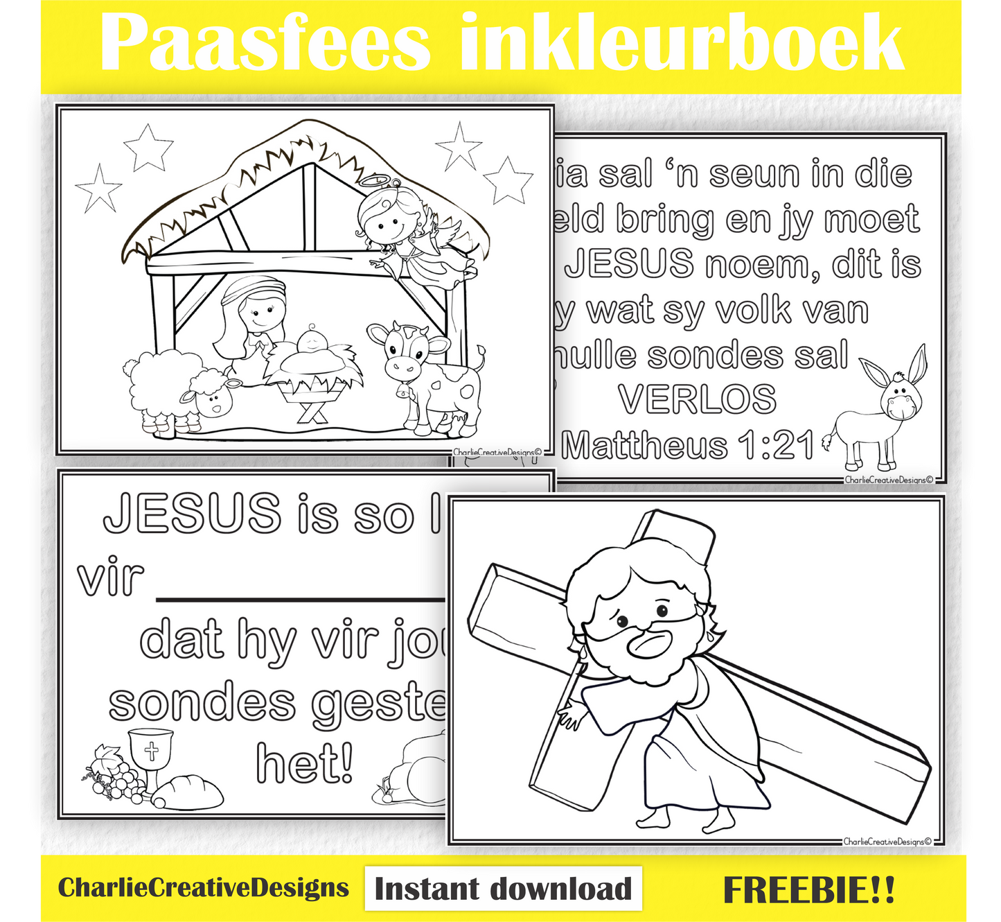 Paasfees inkleurboek