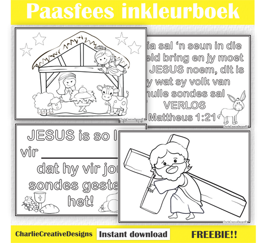 Paasfees inkleurboek