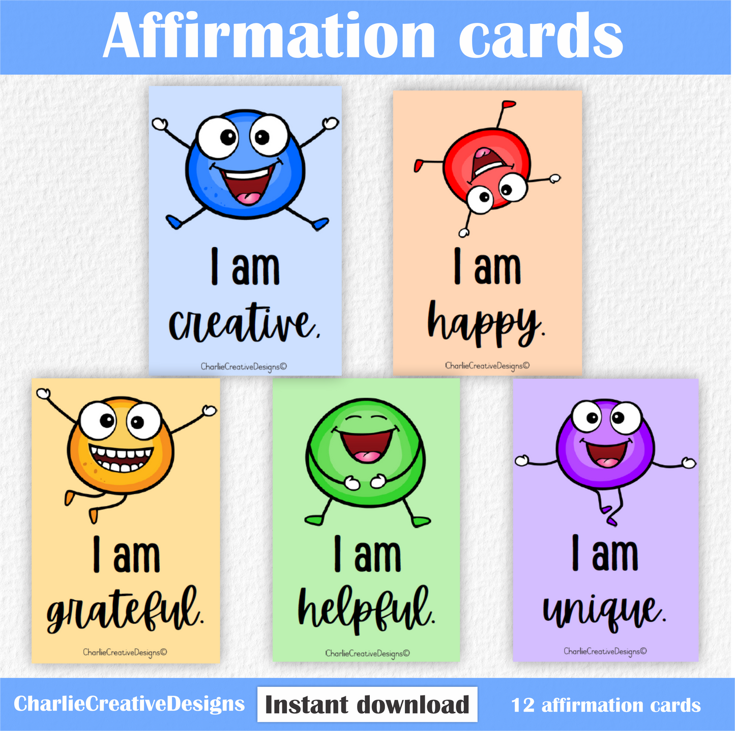 Affirmation cards - Fonkys