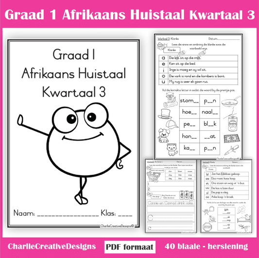 Graad 1 Afrikaans Huistaal kwartaal 3