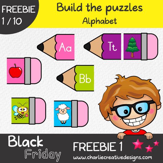 Build the puzzle - alphabet