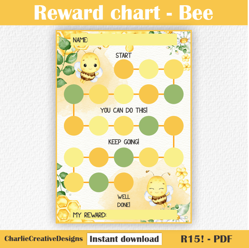 Reward chart - Bee