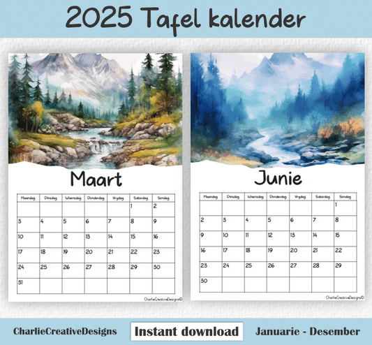 Berge kalender 2025