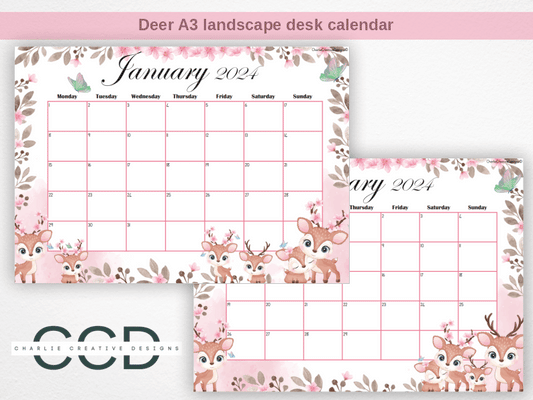 Deer calendar