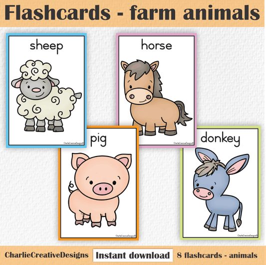 Flashcards - Farm animals