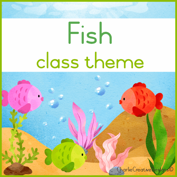 Fish Class Helper Fish classroom theme – Charlie Creative Designs