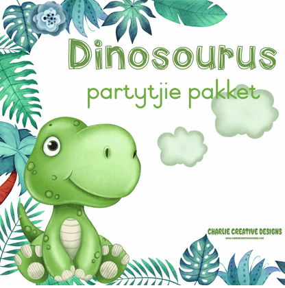 Dinosourus seuns partytjie pakket