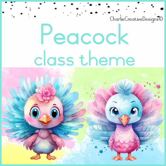 Peacock classroom theme