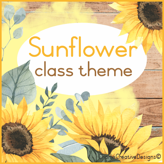 Sunflower classroom theme