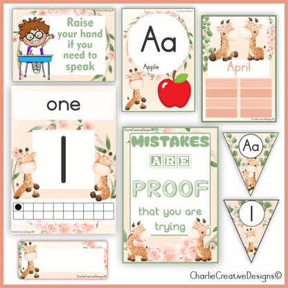 Giraffe classroom theme