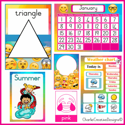 Emoji classroom theme