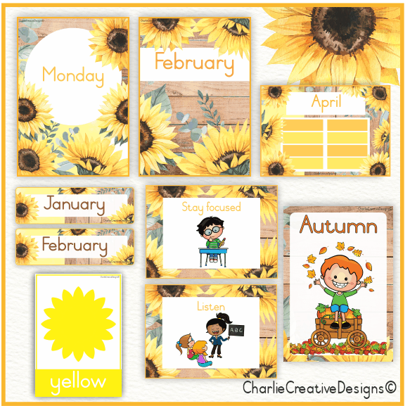 Sunflower classroom theme