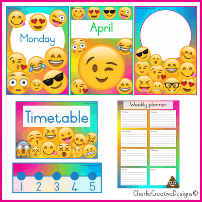 Emoji classroom theme