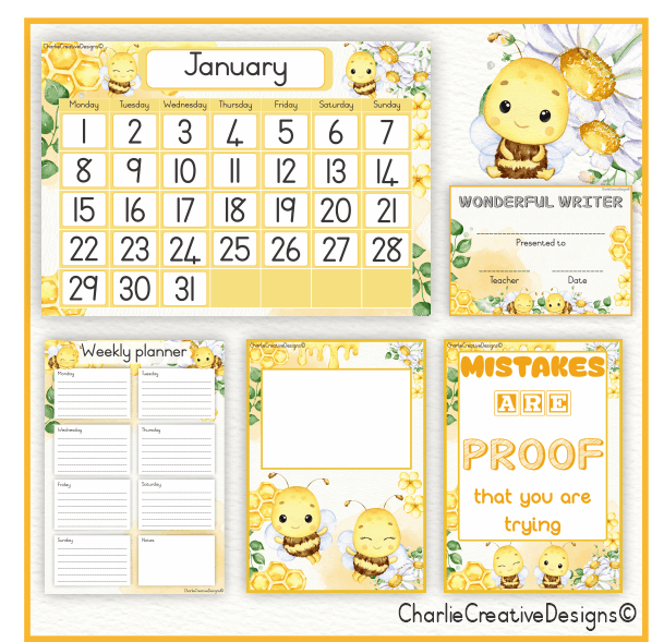 Bee classroom theme